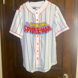 New with tags, Marvel, the amazing Spider-Man, baseball shirt, size medium
